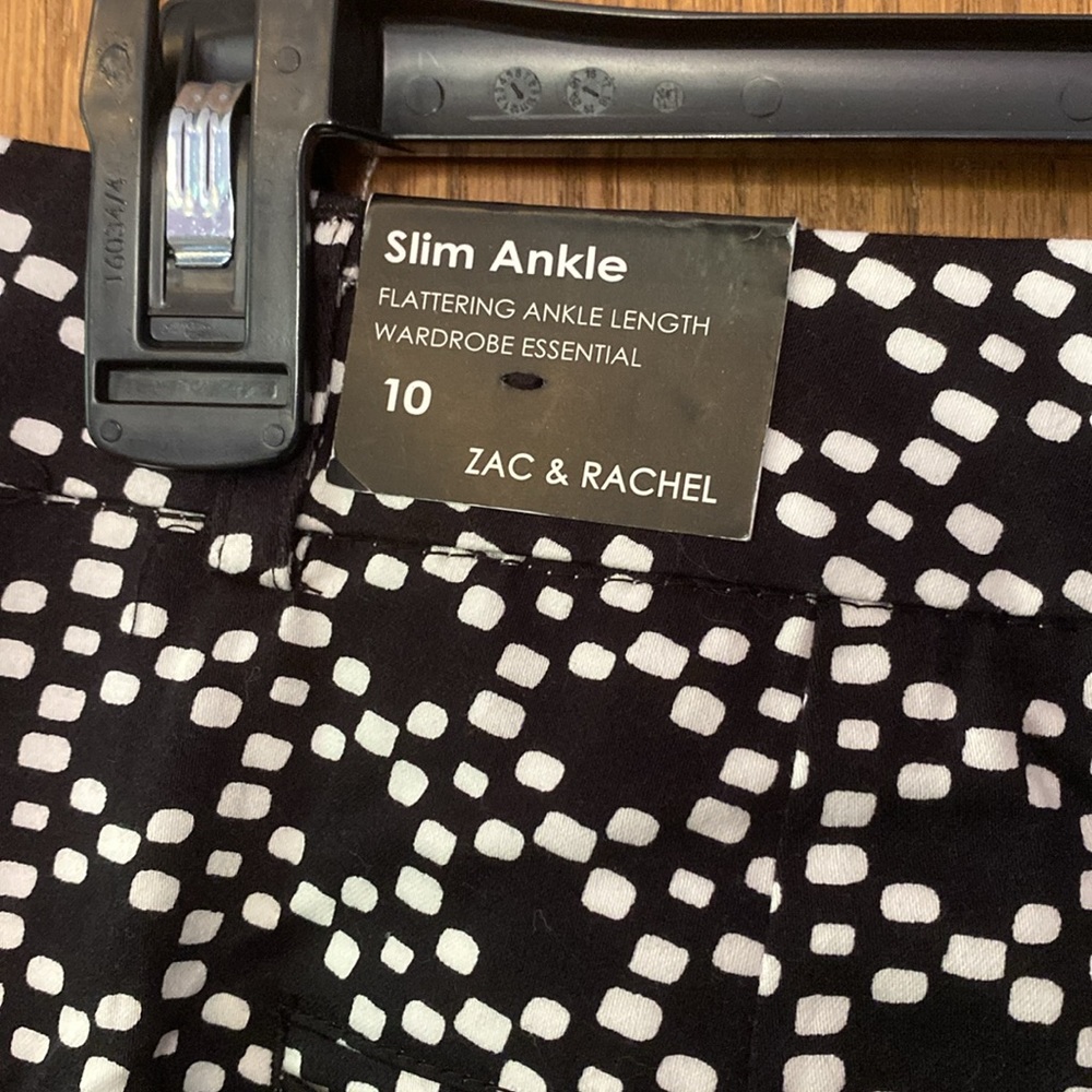 ZAC & RACHEL Dot Print Slim Ankle Pants - Picture 8 of 8